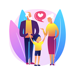 Image showing Guardianship abstract concept vector illustration.
