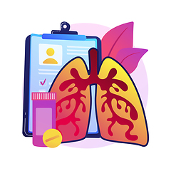 Image showing Chronic obstructive pulmonary disease abstract concept vector illustration.