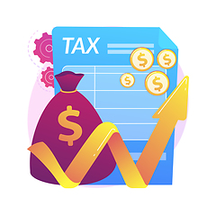 Image showing Taxable income abstract concept vector illustration.