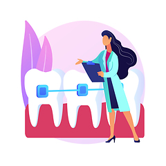Image showing Orthodontic services abstract concept vector illustration.