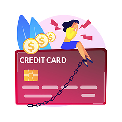 Image showing Credit card abstract concept vector illustration.