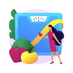 Image showing Keep a healthy diet abstract concept vector illustration.