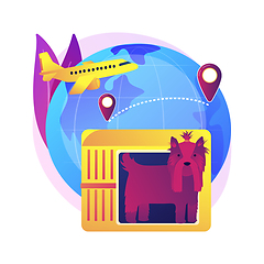 Image showing Transport of animals abstract concept vector illustration.