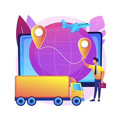 Image showing Business logistics abstract concept vector illustration.