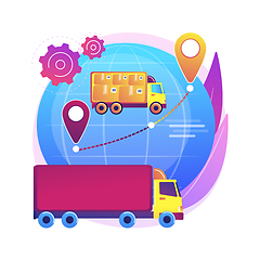 Image showing Collaborative logistics abstract concept vector illustration.