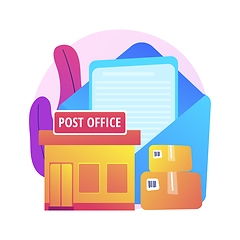 Image showing Post office abstract concept vector illustration.