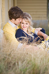 Image showing Young caucasian couple in love