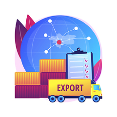 Image showing Export control abstract concept vector illustration.