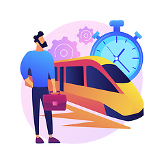 Image showing High-speed transport abstract concept vector illustration.