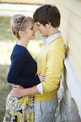 Image showing Young caucasian couple in love