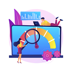 Image showing Benchmark testing abstract concept vector illustration.