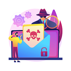 Image showing Malware abstract concept vector illustration.