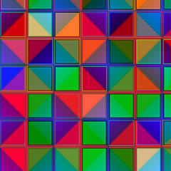 Image showing Neon Squares