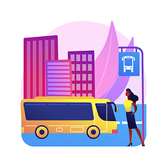 Image showing Public transport abstract concept vector illustration.