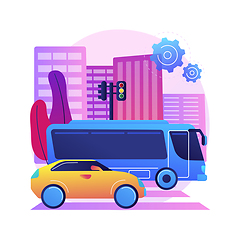 Image showing Surface transport abstract concept vector illustration.