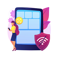 Image showing Progressive web app abstract concept vector illustration.