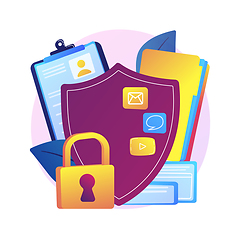 Image showing Information privacy abstract concept vector illustration.