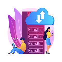 Image showing Edge computing abstract concept vector illustration.