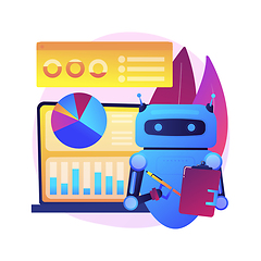 Image showing AI-powered marketing tools abstract concept vector illustration.