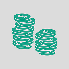 Image showing Stack of coins  icon