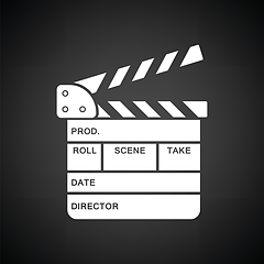 Image showing Movie clap board icon