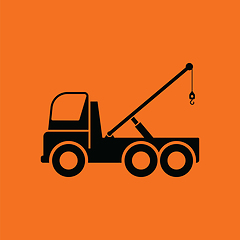 Image showing Car towing truck icon