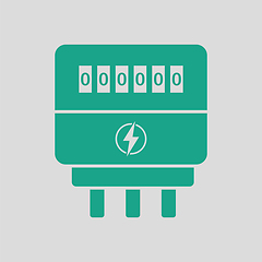 Image showing Electric meter icon