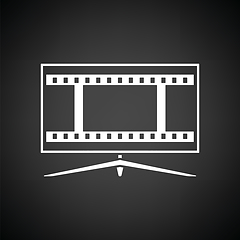 Image showing Cinema TV screen icon