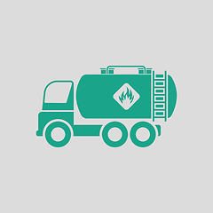 Image showing Fuel tank truck icon