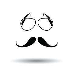 Image showing Glasses and mustache icon