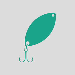 Image showing Icon of Fishing spoon