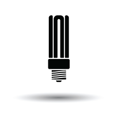 Image showing Energy saving light bulb icon