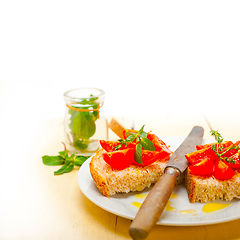 Image showing Italian tomato bruschetta