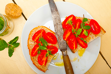 Image showing Italian tomato bruschetta