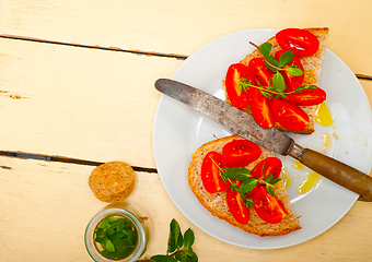 Image showing Italian tomato bruschetta