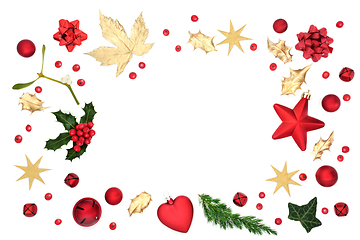 Image showing Festive Christmas Abstract Background Composition