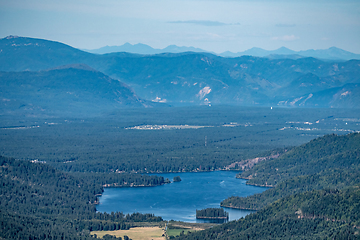 Image showing Beautiful scenic nature views at spokane mountain in washington