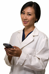 Image showing Doctor with a pager