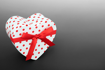 Image showing Valentines Day Heart Shaped Gift Box for Lovers