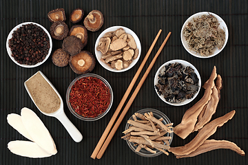 Image showing Preparation of Chinese Herbs for Traditional Herbal Remedies