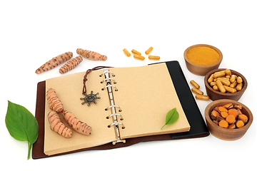 Image showing Natural Turmeric Herbal Medicine Preparation