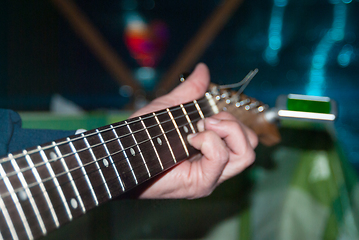 Image showing playing electric guitar