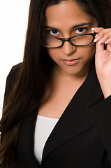 Image showing Business woman in glasses