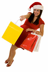 Image showing Christmas shopper