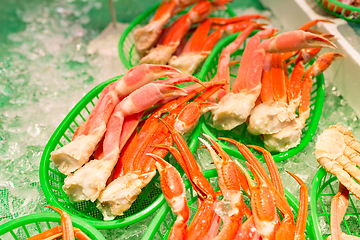 Image showing Snow crab in fish market