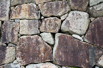 Image showing Stone rock wall texture