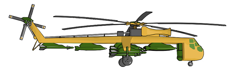 Image showing A versatile aircraft vector or color illustration
