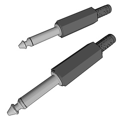 Image showing A Hand screwdriver vector or color illustration