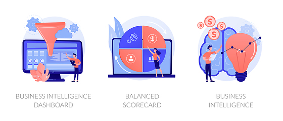 Image showing Performance metrics vector concept metaphors