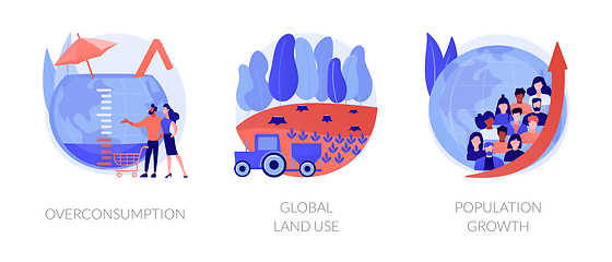 Image showing Resource consumption vector concept metaphors